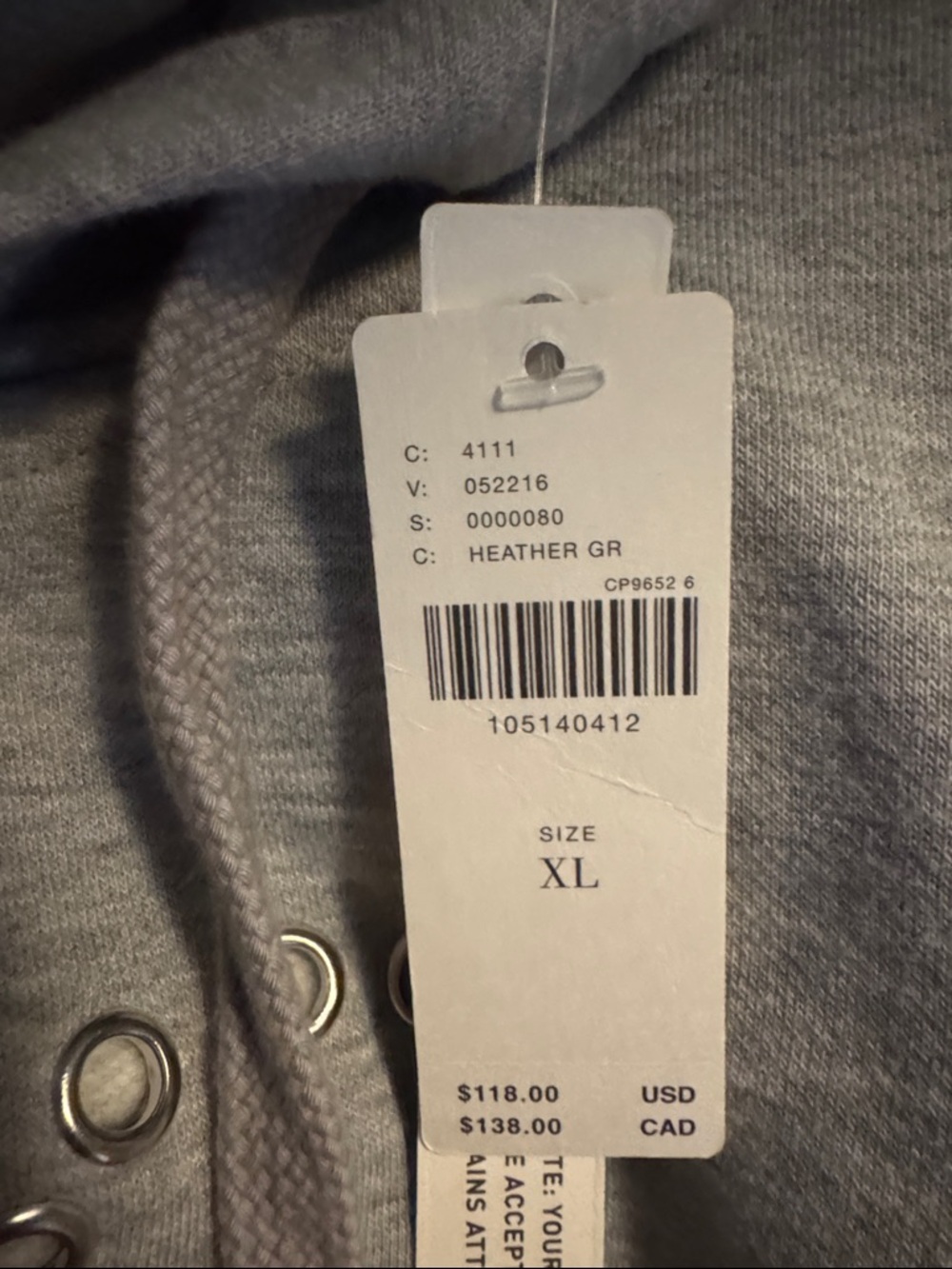 ANTHROPOLOGIE Maeve Puff-Sleeve Grommet Heart Sweatshirt - Picture 2 of 2